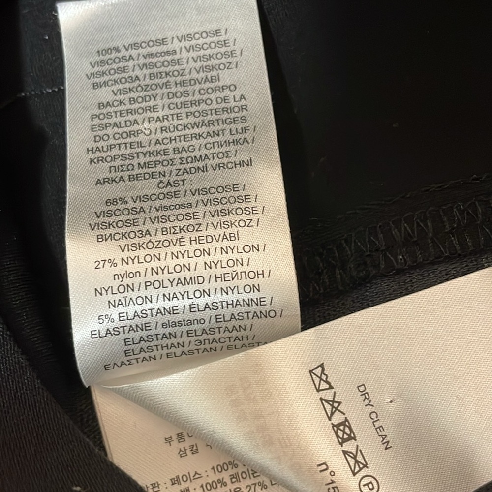 Lauren Ralph Lauren Black Stretch & Faux Leather Leggings with Ankle Zips 4 EUC - Picture 15 of 15